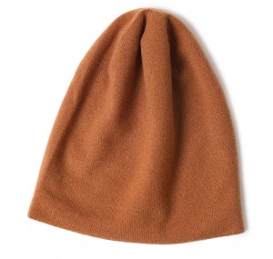 prilagođeni vez logo Ženska zimska kapa dvoslojni zamotani rub luksuzna modna Topla pletena kapa od kašmira i kape