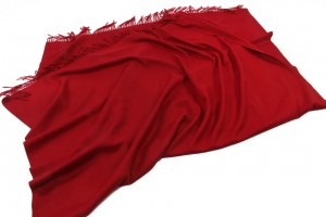 фабрично одеяло на едро с обикновен цвят PURE кашмир с пискюл