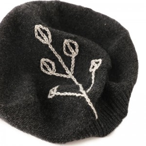 musim dingin 100% kasmir mewah lucu ny beanie grosir wanita logo kustom hangat rajutan topi baret topi