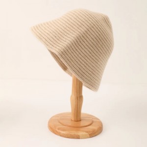 کلاه ماهیگیری از ترمه زمستانی ارزان قیمت، کلاه زنانه با رنگ ساده بافته شده و کلاه‌های خالی