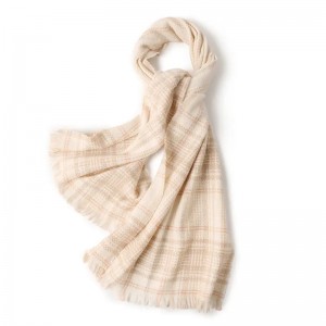 innerlijke mongoolse 100% wollen sjaal luxe mode vrouwen geruite wollen sjaals sjaal
