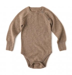 pakaian bayi musim sejuk reka bentuk tersuai 12gg warna biasa bersatu hangat kanak-kanak 100% baju monyet kasmir tulen