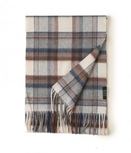 ብጁ አርማ የቅንጦት ስኮትላንድ ሴቶች cashmere Tartan scarf የክረምት ሴቶች ወንዶች አንገት ሞቅ 100% ንጹህ cashmere plaid scarves stoles
