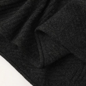 προσαρμοσμένο χειμωνιάτικο απλό χρώμα πλεκτό πουλόβερ με λαιμόκοψη από καθαρό κασμίρ γυναικείο πουλόβερ με μακρύ μανίκι