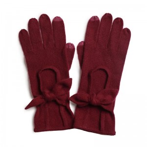 guanti di cachemire d'inguernu invernali touch screen guanti di maglia chinu caldi di ogni ghjornu caldi