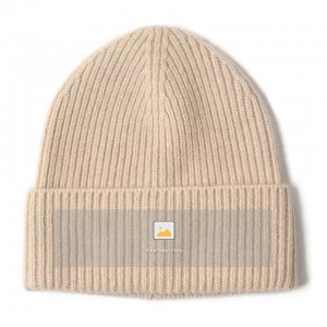 50% lesh jak 50% lesh kapele dimërore logo me porosi me ngjyrë të thjeshtë për femra luksoze Modë e lezetshme Kapelë fasule e thurur e ngrohtë me pranga