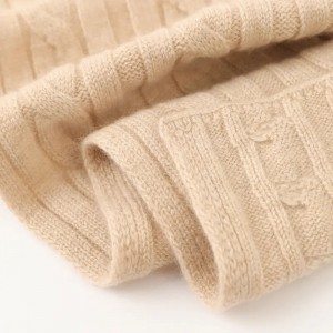 индивидуален дизайнерски моден кабелен плетен шал от чист кашмирен шал с палантини зимен дамски дамски кашмирен шал снуд