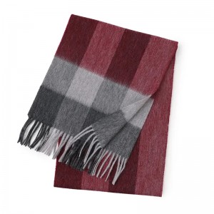 100% huluhulu wahine long tassel check scarf custom women men cashmere winter scarves stoles shawl