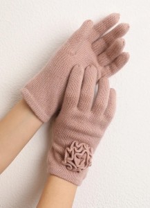 со цел прст обичен плетен козји кашмир плетени ракавици зимски модни дами термална долга луксузна волнена топла ракавица за зима