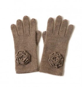 Полный палец простые вязаные козьи кашемировые вязаные перчатки зимние модные женские термостойкие длинные роскошные шерстяные теплые перчатки для зимы
