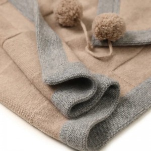 Супер мягкое зимнее теплое детское вязаное одеяло на заказ, роскошное пледы из 100% чистого козьего кашемира