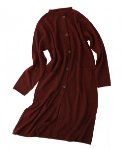 Maglione donna in cachemire di taglia unica, cardigan in maglia à maniche lunghe cù buttoni