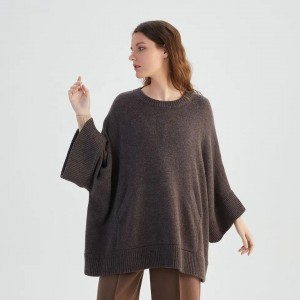 ženski modni luksuzni obični pleteni džemper kratkih rukava ženski pulover jedne veličine zimske kolekcije