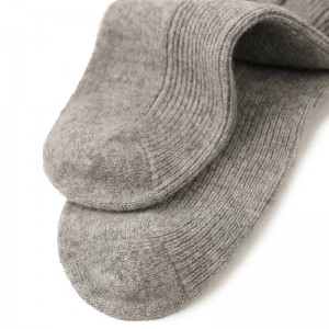 Visokokvalitetne ležerne presavijene čarape Debele jesensko zimske pletene tople 100% kašmirske čarape za krevet za žene