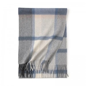custom logo luxe schotland vrouwen kasjmier tartan sjaal winter dames mannen halswarmer 100% pure kasjmier plaid sjaals stola