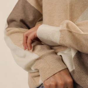 unutrašnji mongolski 100% kašmir plus veličina ženski džemper pleteni žakard ženski pulover od kašmira