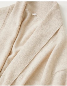 2021 लघु शैली फैशन बुना हुआ सादा रंग महिला कश्मीरी नाइटवियर