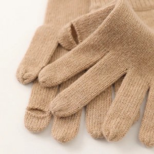 sarung tangan musim sejuk berkait biasa bulu tulen sarung tangan & sarung tangan bulu kasmir wanita pereka fesyen hangat wanita perempuan bulu kasmir