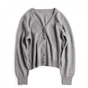 사용자 정의 100% 캐시미어 여성 스웨터 니트 탑 겨울 따뜻한 패션 일반 니트 긴 소매 캐시미어 카디건 풀오버