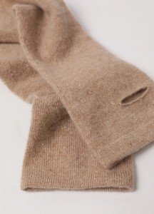Індивідуальний кабельний дизайн для жінок 36 довгих кашемірових термогрілок для рук розкішні жіночі зимові теплі рукавички без пальців із 100% чистого кашеміру