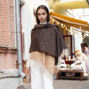 2021 wintergradiëntkleur kasjmier dames sjaal oanpast ûntwerp lúkse elegante moade kasjmier sjaals sjaal foar froulju