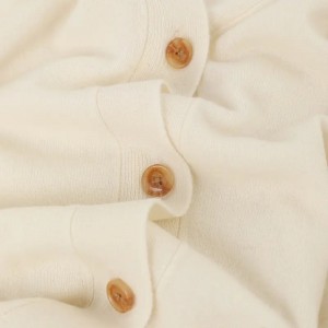 μονόχρωμο χειμωνιάτικο ζεστό γυναικείο μακρύ κασμίρ ζακέτα προσαρμοσμένη μόδας V λαιμόκοψη πλεκτό πουλόβερ από κασμίρι