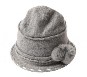 bont pom pom winter bucket hat caps custom logo vrouwen Warm Knit Cashmere fisherman ny beanie