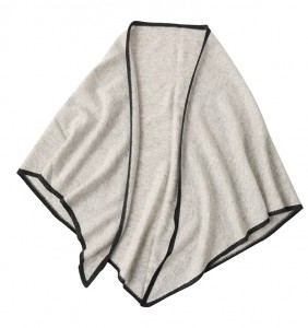 Bufanda triangular de Cachemira para mujer de amito de color sólido tejida en oferta con servicio OEM con bordes heterocromáticos