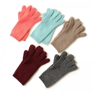 2022 modni dodaci 100% vune zimske rukavice po narudžbi puni prst pletenje žene tople kašmir rukavice rukavice