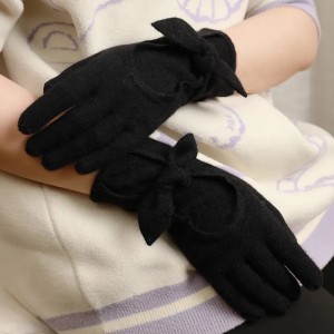 Ekran dokunmatik kış kaşmir eldivenler açık günlük sıcak tam parmak düz örme eldivenler
