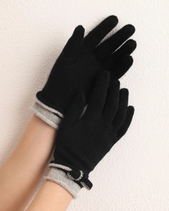 Zimowe ciepłe 100% kozie kaszmirowe rękawiczki z dzianiny niestandardowe modne dzianinowe damskie luksusowe ciepłe damskie rękawiczki