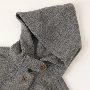 cardigan di cachemire di cachemire puro 100% di stile medio-lungo cardigan in maglia di cachemire cù una tasca di taglia grande.