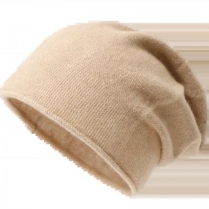 100% gryno kašmyro moteriškos žieminės snukinės kepurės prabangios mados mielos paprasto megzto vilnos bennie kepuraitės su individualizuotu siuvinėjimo logotipu