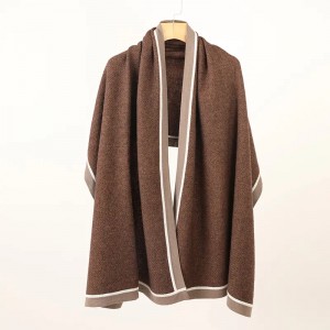 inner mongolia wool cashmere blend winter scarf custom fashion plain knit winter women cashmere scarves shawl