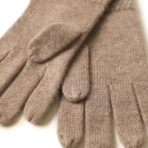 Özel kaşmir kış tam parmak eldiven moda örgü sıcak lüks akıllı sihirli yün düz kadın eldivenler