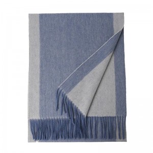 ûntwerpermerk 100% wol lúkse sjaals sjaal aangepaste mode winter warme zachte sjaal foar manlju en froulju
