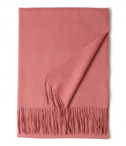 ûntwerper luxe mode winter dames wollen sjaal stoles custom borduurwerk logo froulju effen kleur wol sjaals sjaal foar froulju