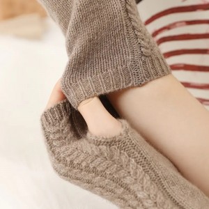 zimski topli dodatki ženske pletene rokavice iz kašmirja palčniki modne dolge rokavice brez prstov