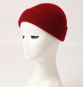 женские 100% чистый кашемир дешевые зимние шапки кепки пользовательские вышивка логотип роскошные модные милые теплые нью-йоркские рыбаки шапочки унисекс