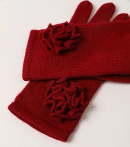 με πλήρες δάχτυλο απλό πλεκτό κατσικίσιο κασμίρ πλεκτά γάντια χειμερινής μόδας κυρίες θερμικό μακρύ πολυτελές μάλλινο ζεστό γάντι για το χειμώνα