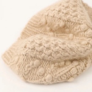 内モンゴル手編みカシミヤベレー帽高級ファッション冬の女性暖かい女性カシミヤビーニーキャップ