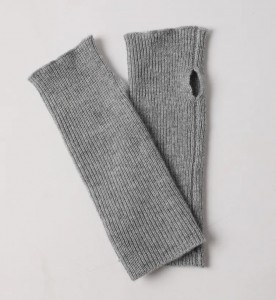 brugerdefinerede rene 100% kashmir handsker vinter mænd kvinder fingerløse strikkede mode termisk uld uld vanter handsker
