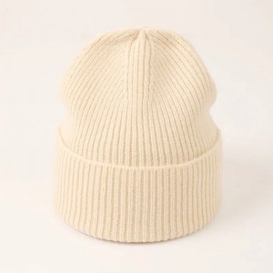 Costella de disseny de punt 90% llana 10% gorra de caixmir gorra de disseny de logotip personalitzat per a dones de moda càlida gorra d'hivern de caixmir