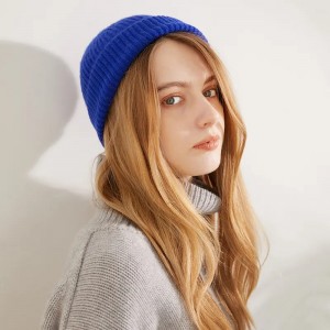 Kadınlar % 100% saf kaşmir ucuz kışlık şapkalar kapaklar özel nakış logosu lüks moda sevimli sıcak ny balıkçı bere unisex