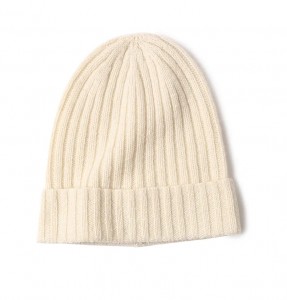 100% cashmere knit rib ny beanie winter women luxury Fashion cute Warm hat caps