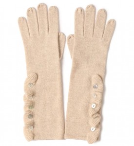слатке прилагођене зимске рукавице од кашмира даме дуге луксузне магичне паметне топле плетене модне рукавице жене са дугмадима