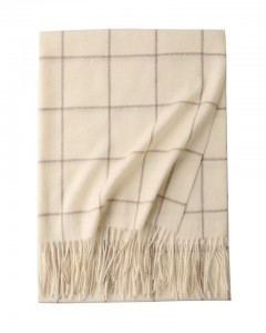 Hot koop 227g nieuwste 3 kleuren optionele mode plaid winter 100% kasjmier sjaal sjaal voor dames