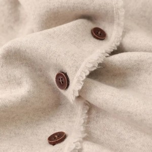 डबल साइड रिव्हर्सिबल कश्मीरी महिलांचे स्वेटर कपडे अधिक आकाराचे विणलेले हिवाळ्यातील उबदार टर्न-डाउन कॉलर कश्मीरी कार्डिगन कोट