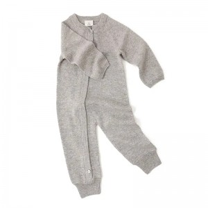 Нова детска облека за лазење 100% кашмир топол бебешки памучен детски комбинезон со долги ракави