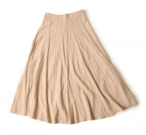 Individualus 2021 m. naujas rudens ir žiemos kašmyro megztas sijonas moteriškas vidutinio ilgio plonas, klostuotas sijonas